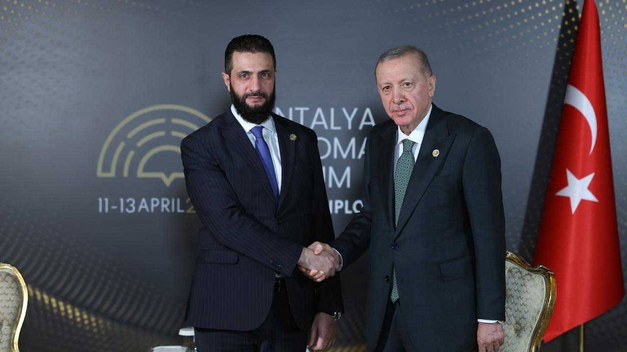 Cumhurbaşkanı Erdoğan, Antalya’da Suriye Cumhurbaşkanı Şara ile görüştü