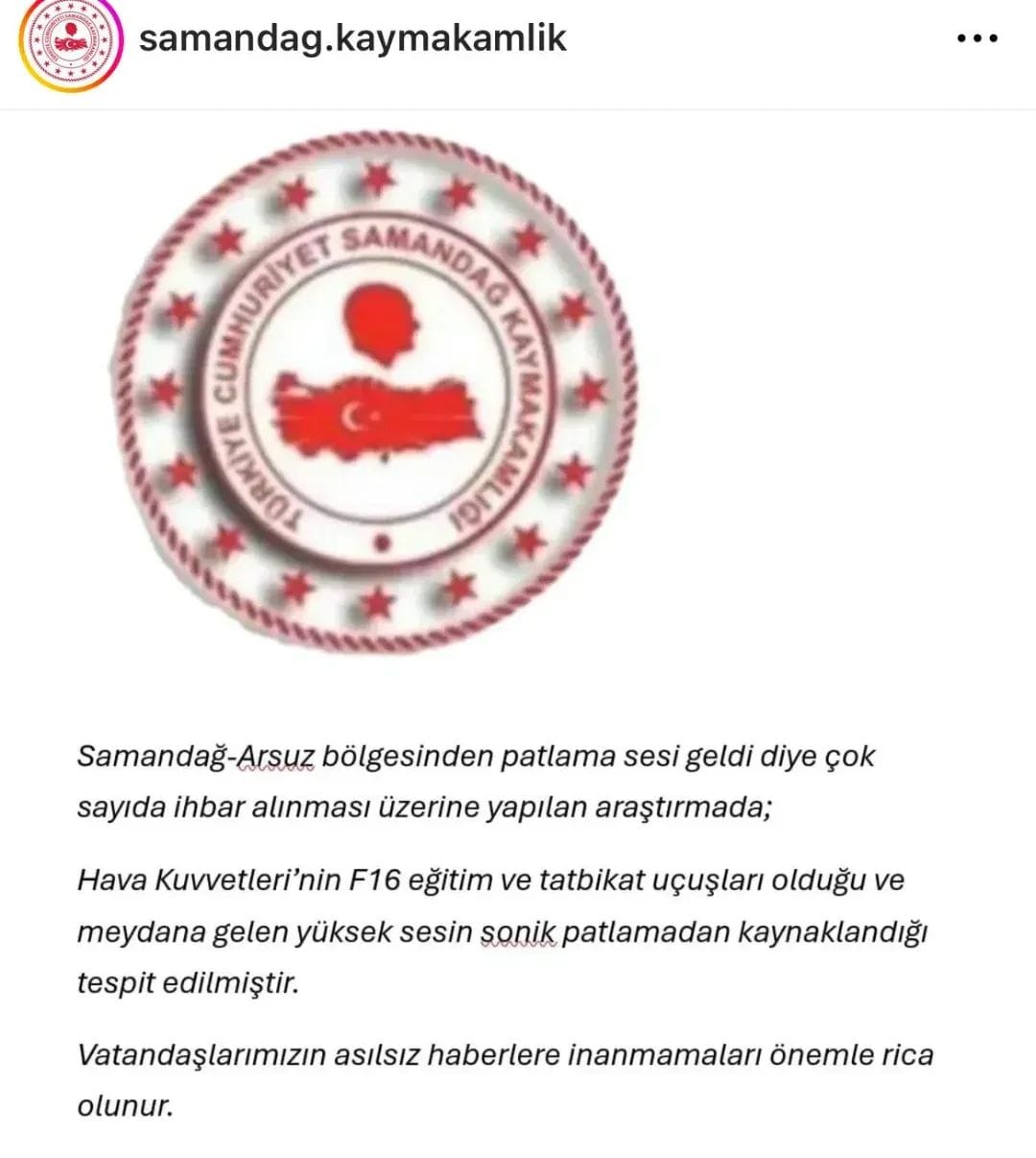 Samandağ-Arsuz Arasında Duyulan Ses Panik Yarattı