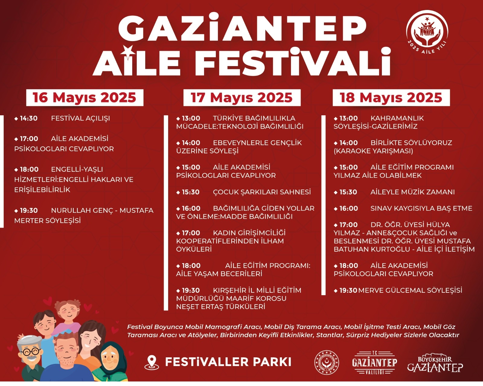 Gaziantep Aile Festivali Başlıyor: Aileye Dair Her Şey Bu Festivalde!
