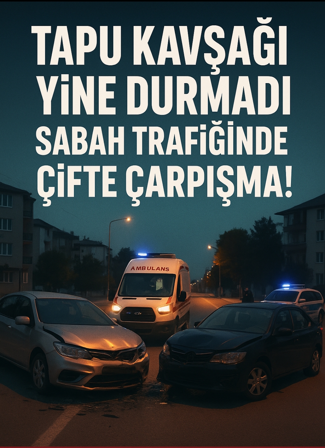 Konya Seydişehir ilçesinde Tapu Kavşağı’nda Kaza: 2 Kişi Yaralandı