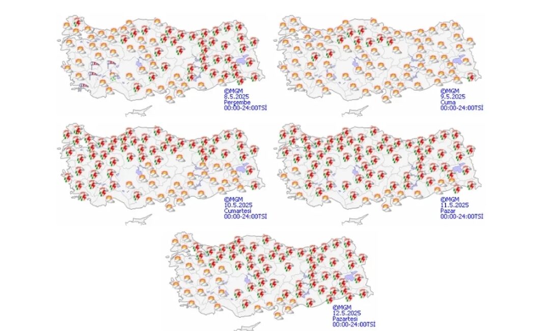 Meteoroloji’den Sağanak ve Gök