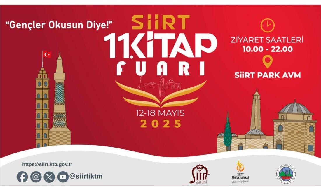 Siirt’te Kültür Şöleni Başlıyor: 11. Kitap Fuarı Gençleri Kitapla Buluşturacak Siirt Kitap Fuarı Bu
