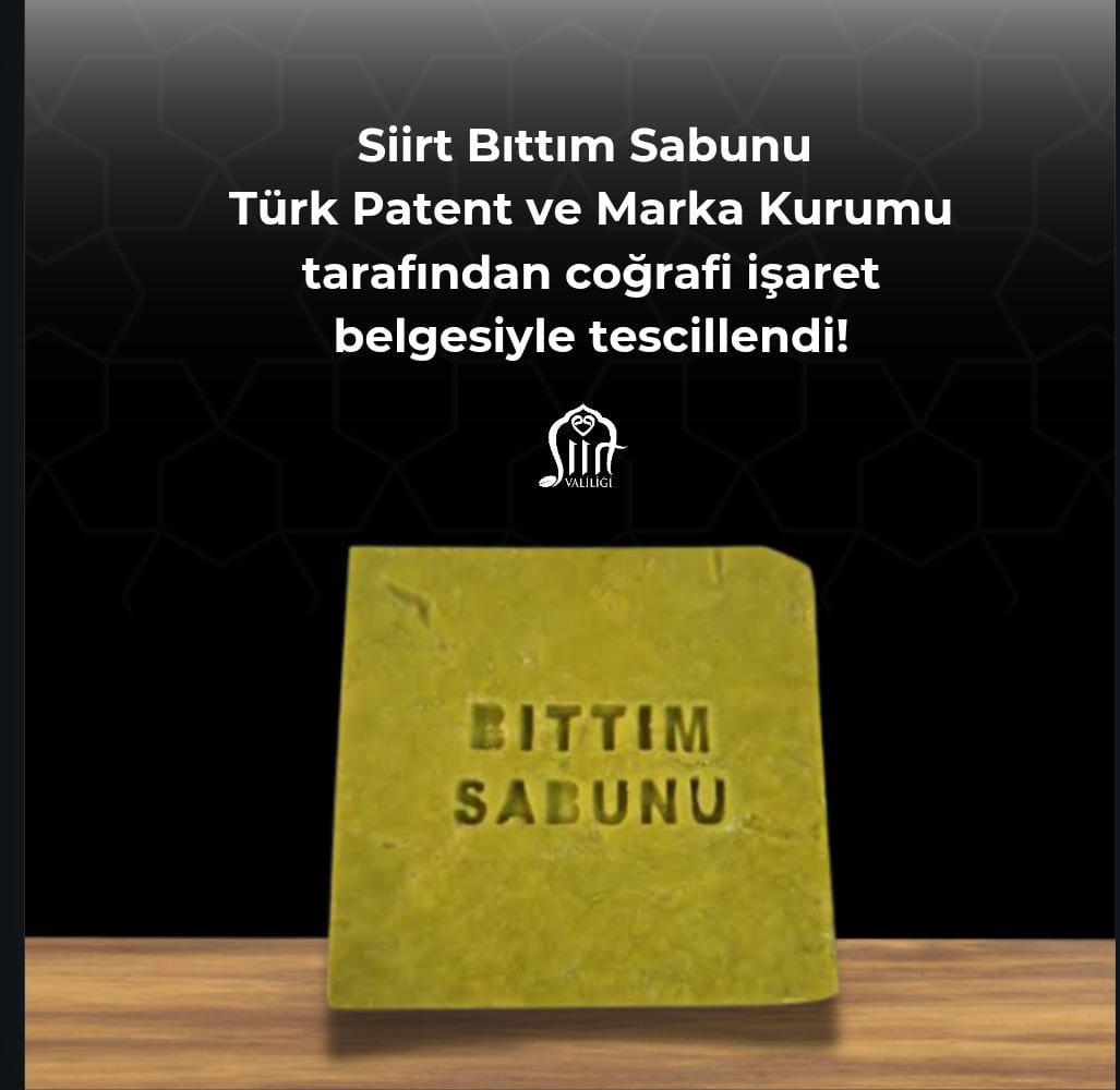 Siirt Bıttım Sabunu Coğrafi İşaretle Tescillendi!