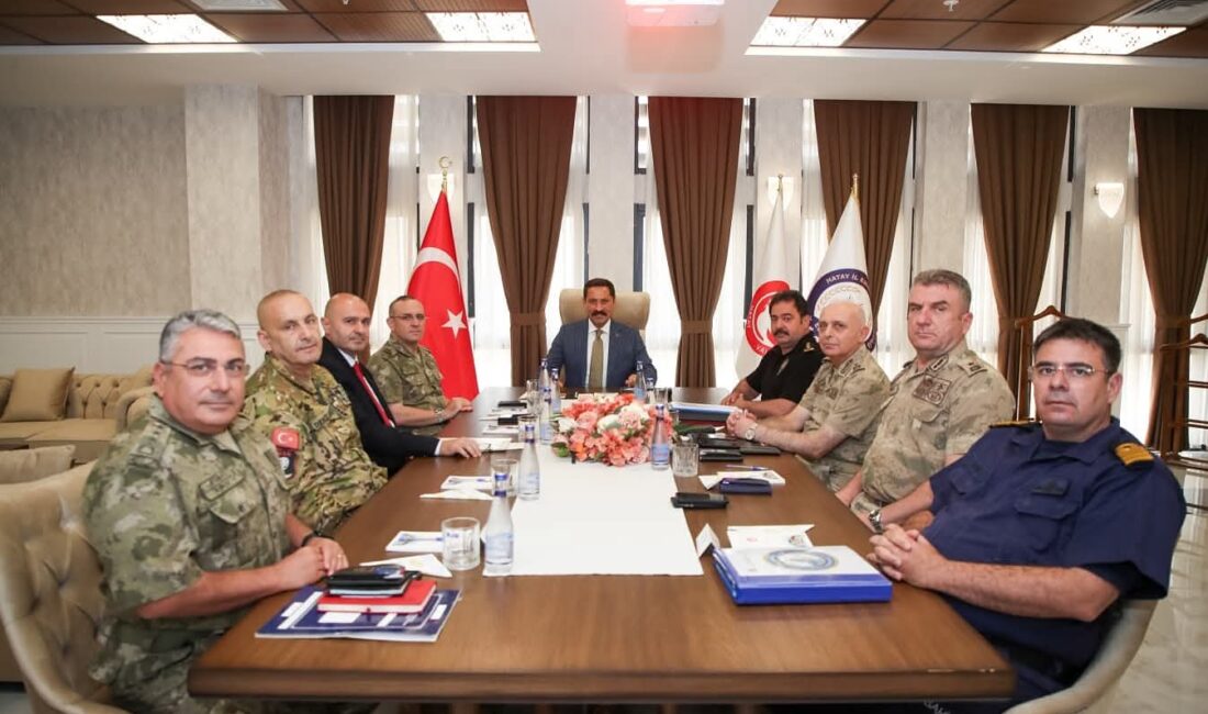 Hatay’da Asayiş Toplantısı Yapıldı Vali Mustafa Masatlı başkanlığında