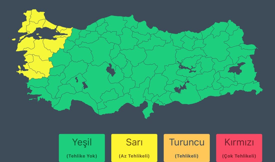 İçişleri Bakanlığı’ndan Kuvvetli Rüzgar ve Fırtına Uyarısı ANKARA / TEKHA