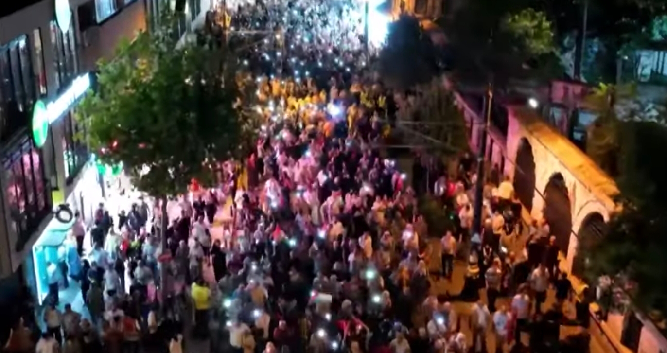 İstanbul’da ‘Gazze’ye Umut Işığı Ol’ Yürüyüşüyle İsrail Protestosu