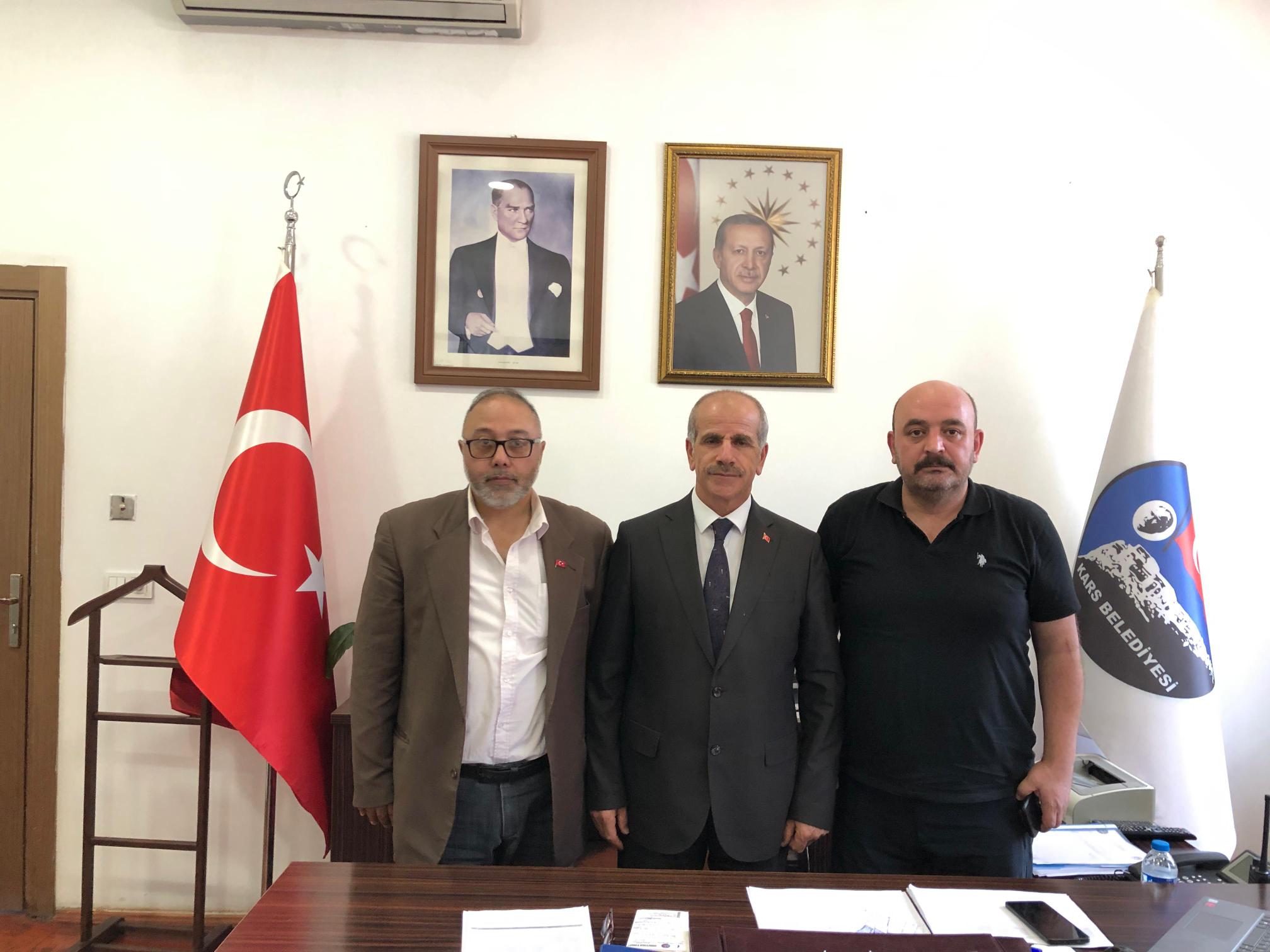 TEK Haber Ajansı Kars Temsilcisi Daşdelen’nden Mehmet Aşasın’a Hayırlı Olsun Ziyareti