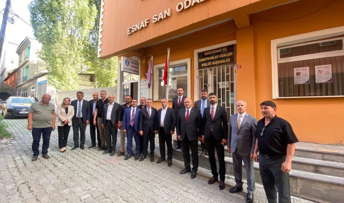 AK Parti Heyetinden Kars Esnaf ve Sanatkarlar Odalar Birliği’ne Ziyaret CEM DAŞDELEN- KARS /