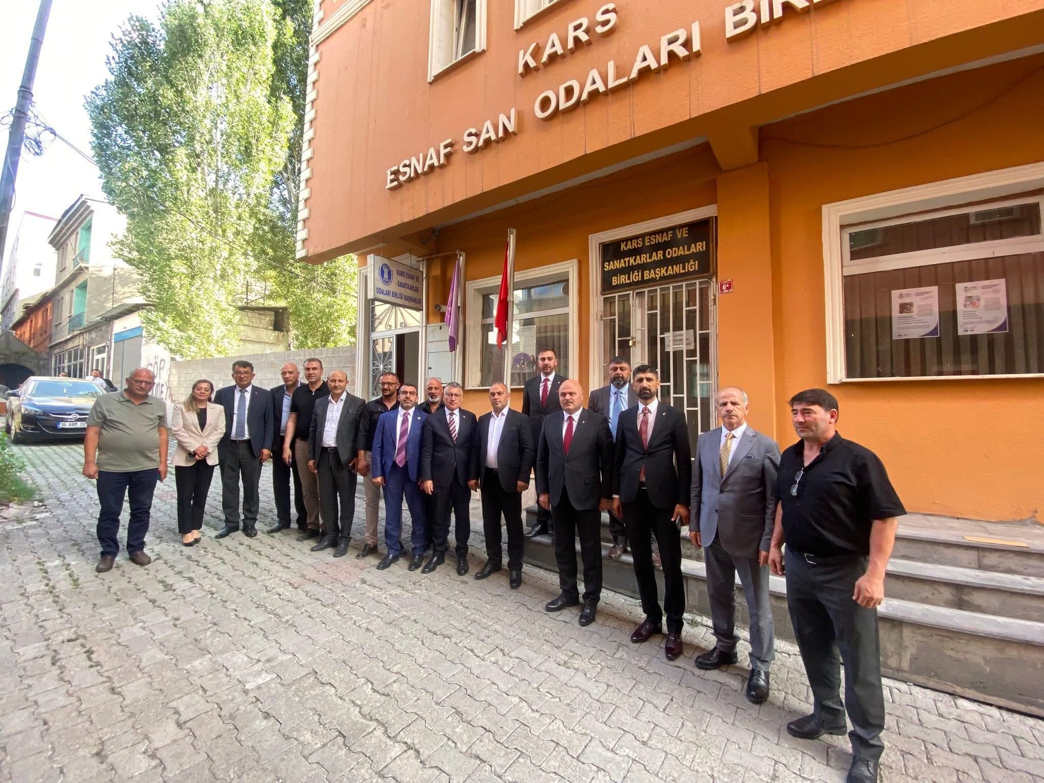 AK Parti Heyetinden Kars Esnaf ve Sanatkarlar Odalar Birliği’ne Ziyaret