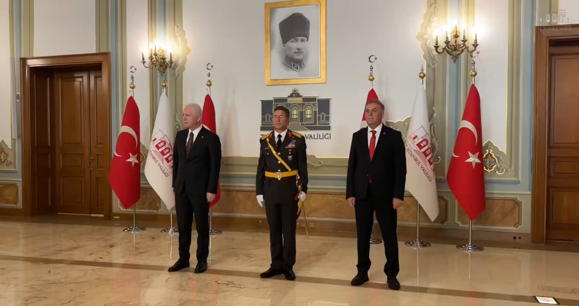 İstanbul Valiliği’nde 30 Ağustos Zafer Bayramı Tebrikleri Kabul Töreni Düzenlendi