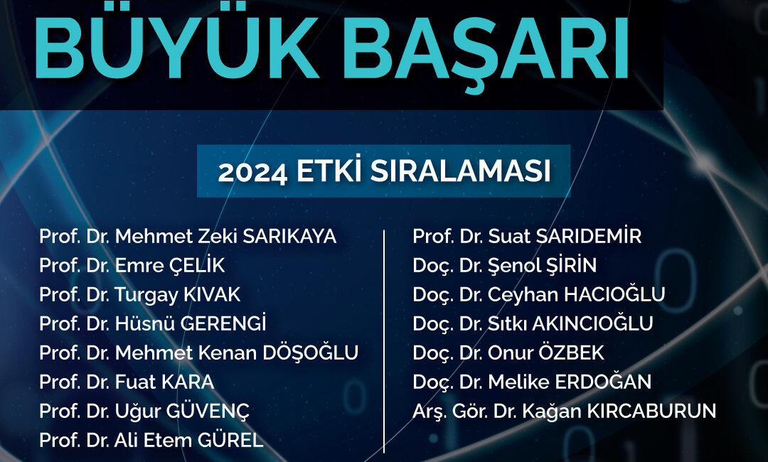 Düzce Üniversitesi’nden 14 Akademisyen Dünyanın En Etkili Bilim İnsanları Listesi’nde DÜZCE / TEKHA Stanford