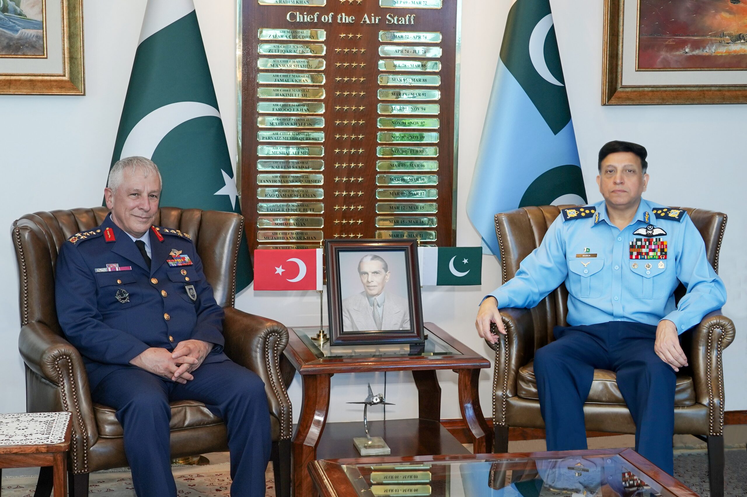 Hava Kuvvetleri Komutanı Orgeneral Ziya Cemal Kadıoğlu, Pakistan’ı Ziyaret Etti