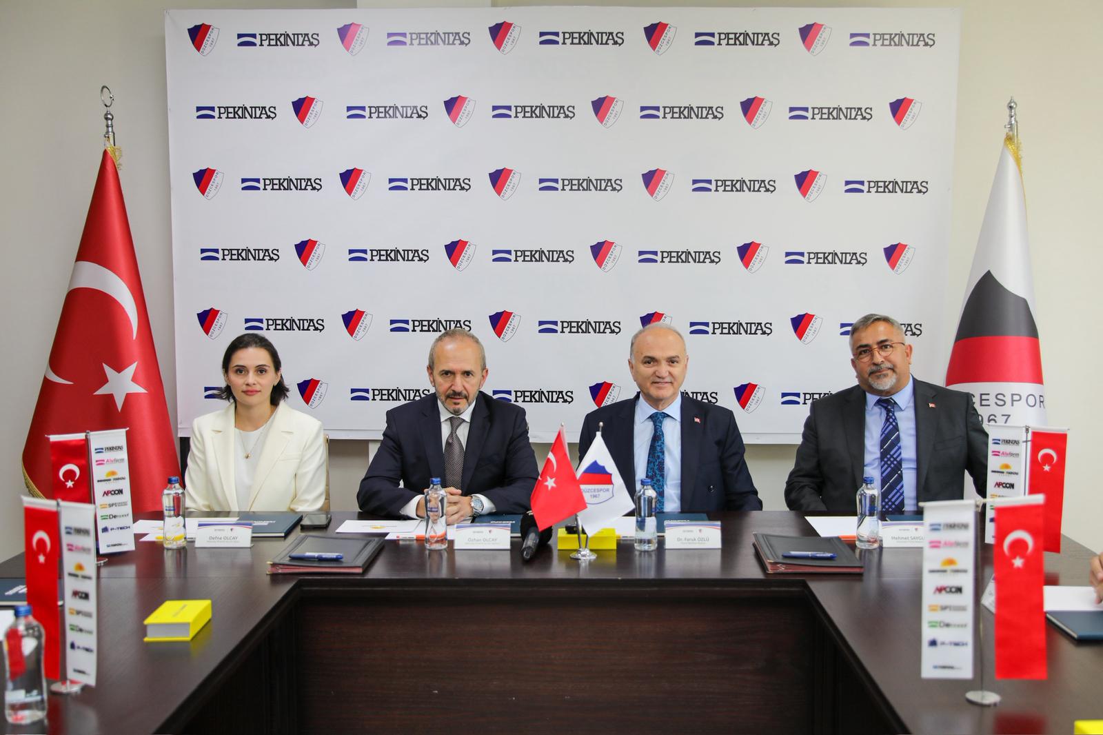 Pekintaş, Düzcespor’a Sponsor Oldu