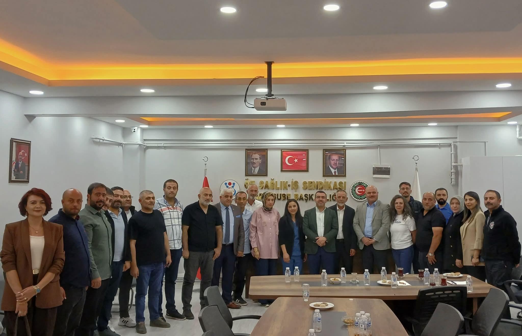 AK Parti Kars Milletvekili Adem Çalkın’dan Öz Sağlık-İş Sendikası’na Ziyaret