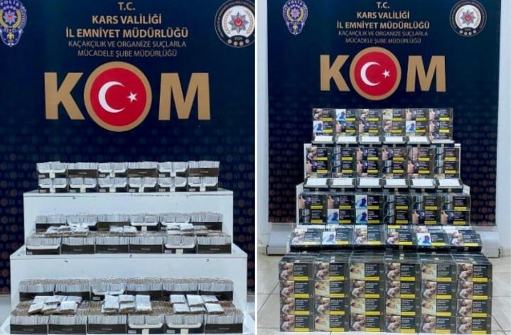 Kars’ta Kaçak Tütün Operasyonu: 2 Kişi Gözaltına Alındı