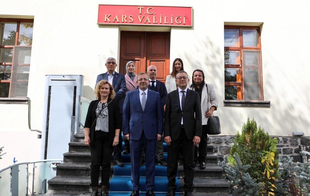 Kars Valisi Ziya Polat, TSKB Genel Müdürü Ozan Uyar ve Heyetini Kabul Etti CEM DAŞDELEN- KARS /