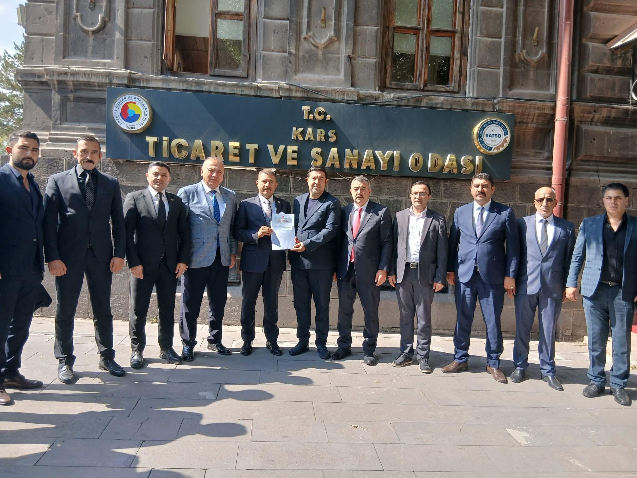 MHP heyetinden Kars Ticaret Odası’na ziyaret