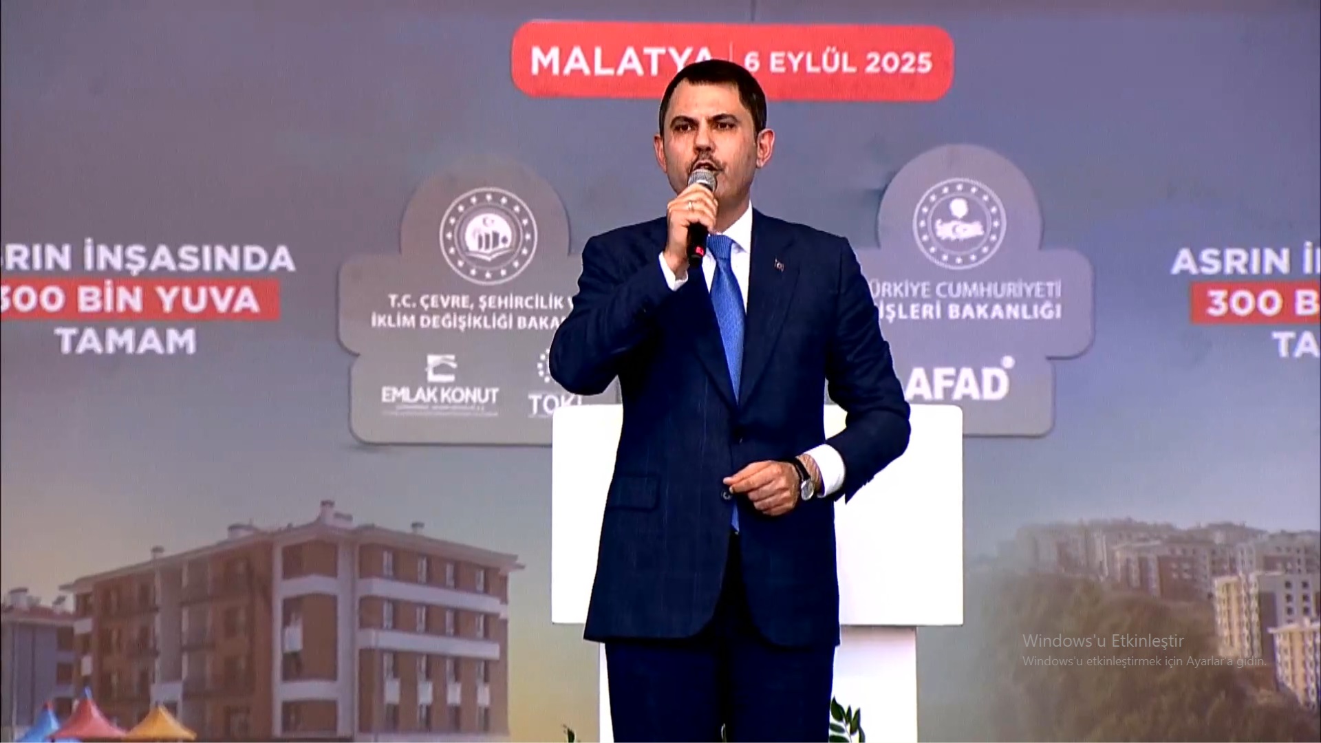 Bakan Murat Kurum Malatya’da: “Yıl Sonuna Kadar Evsiz Depremzede Kalmayacak”