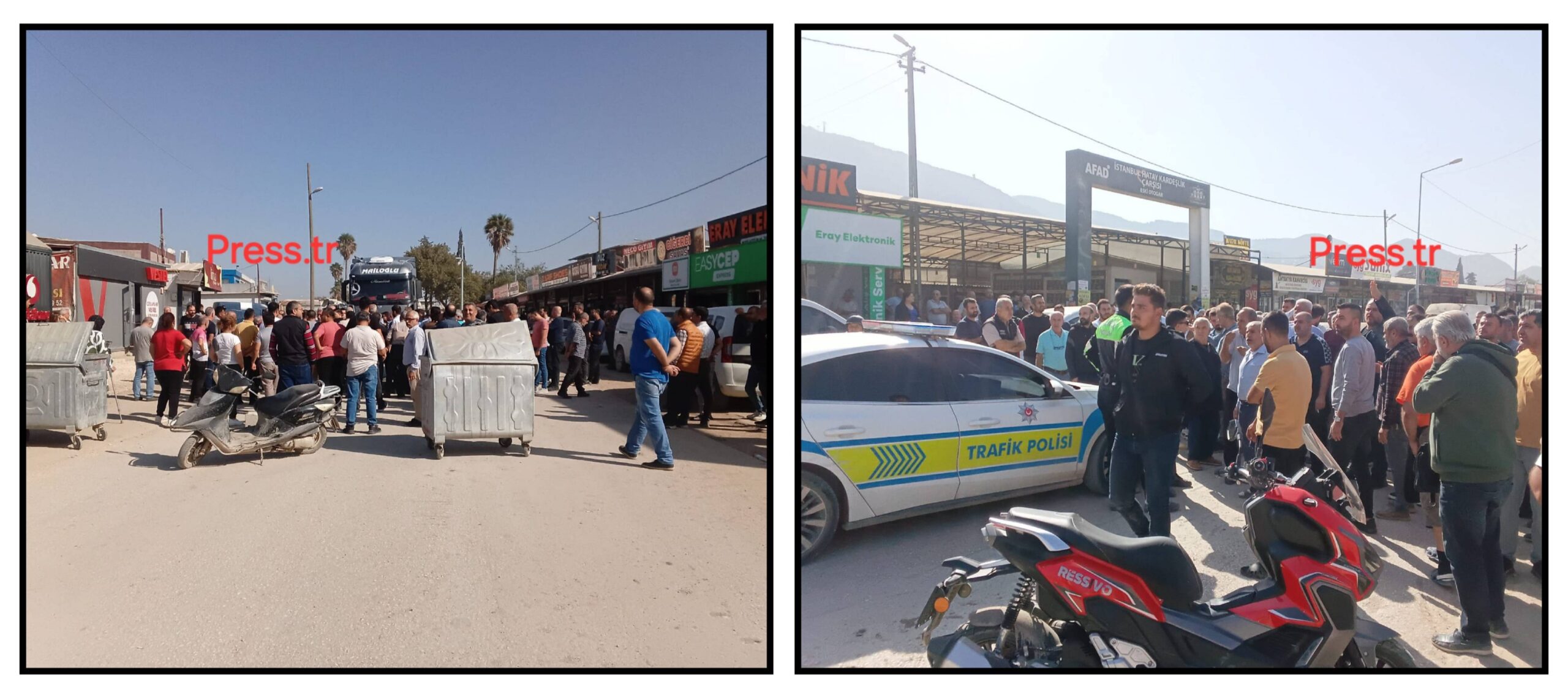 Antakya’da Elektrik, Su Ve İnternet Kesintileri Esnafı Sokağa Döktü