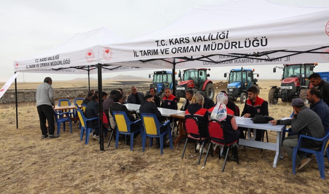 Kars Tarım İl Müdürü Enver Aydın, Yetiştiricilerle Buluştu CEM DAŞDELEN- KARS /