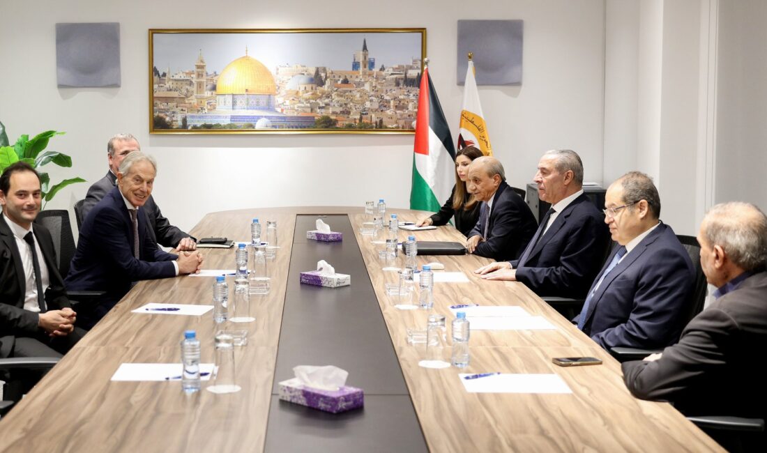 Filistin Devlet Başkan Yardımcısı Hüseyin eş-Şeyh, Tony Blair ile Ramallah’ta Görüştü FİLİSTİN / TEKHA