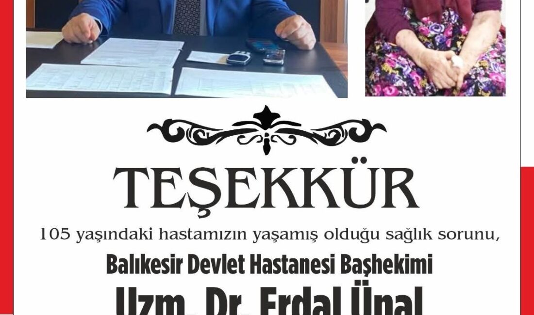 Balıkesir’de Doktor Vicdanı İnsanlığa Umut Oldu SARA ÇETİNKAYA – BALIKESİR