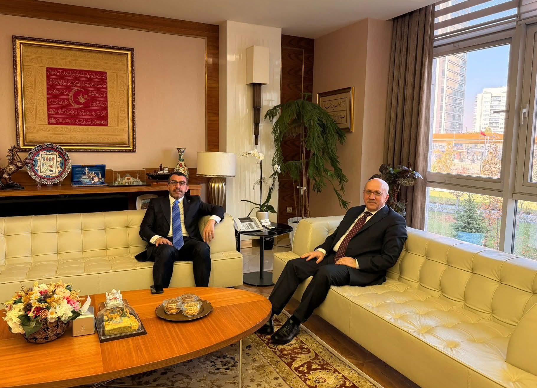 AK Parti Kars Milletvekili Adem Çalkın’dan Ticaret Bakan Yardımcısı Uçarmak’a Ziyaret