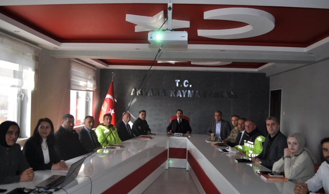 Akyaka’da Kış Tedbirleri Koordinasyon Toplantısı yapıldı CEM DAŞDELEN- KARS /