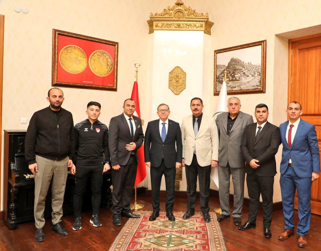Kars Valisi Ziya Polat, TFFHGD Heyetini Makamında Ağırladı