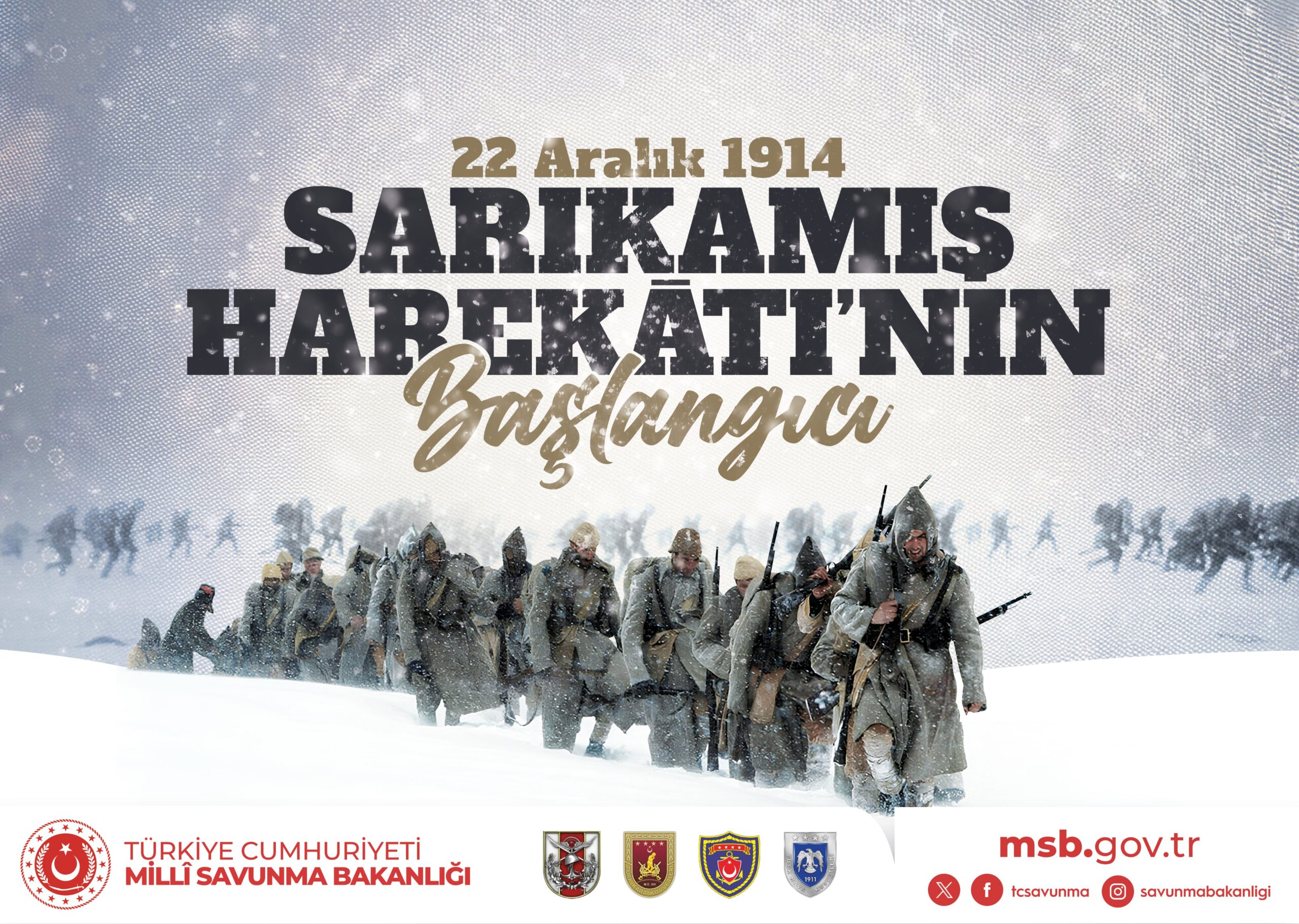 MSB’den Sarıkamış Şehitleri İçin Anma Mesajı: “Yürekleri Üşüten Destan”