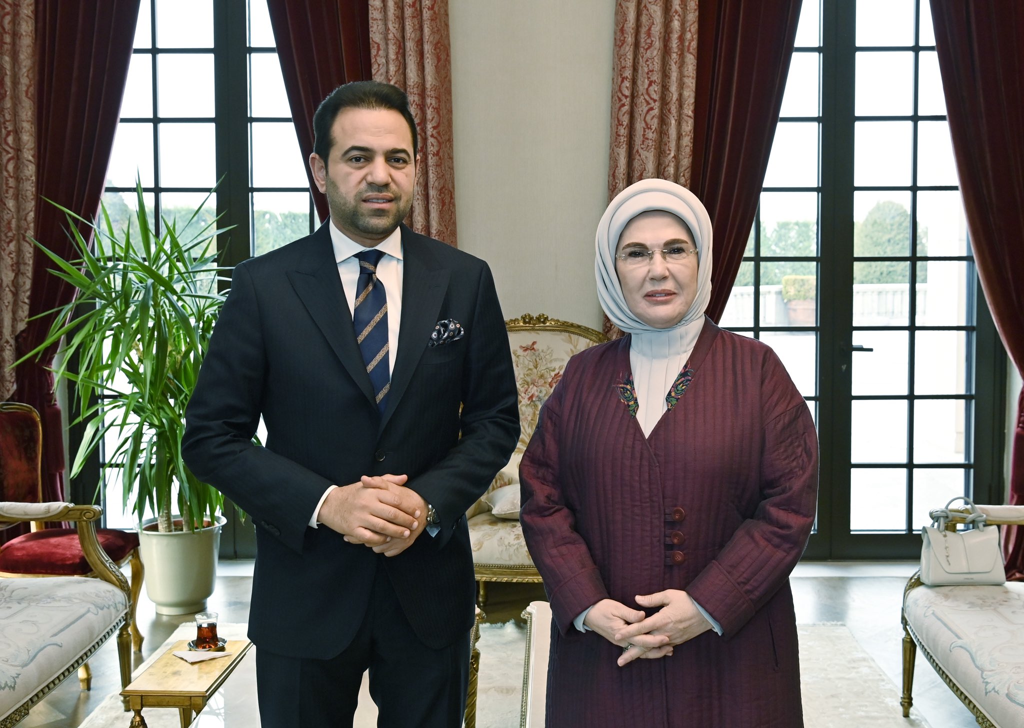 Emine Erdoğan, Müslüman Alimler Konseyi Genel Sekreteri Abdelsalam’ı Kabul Etti