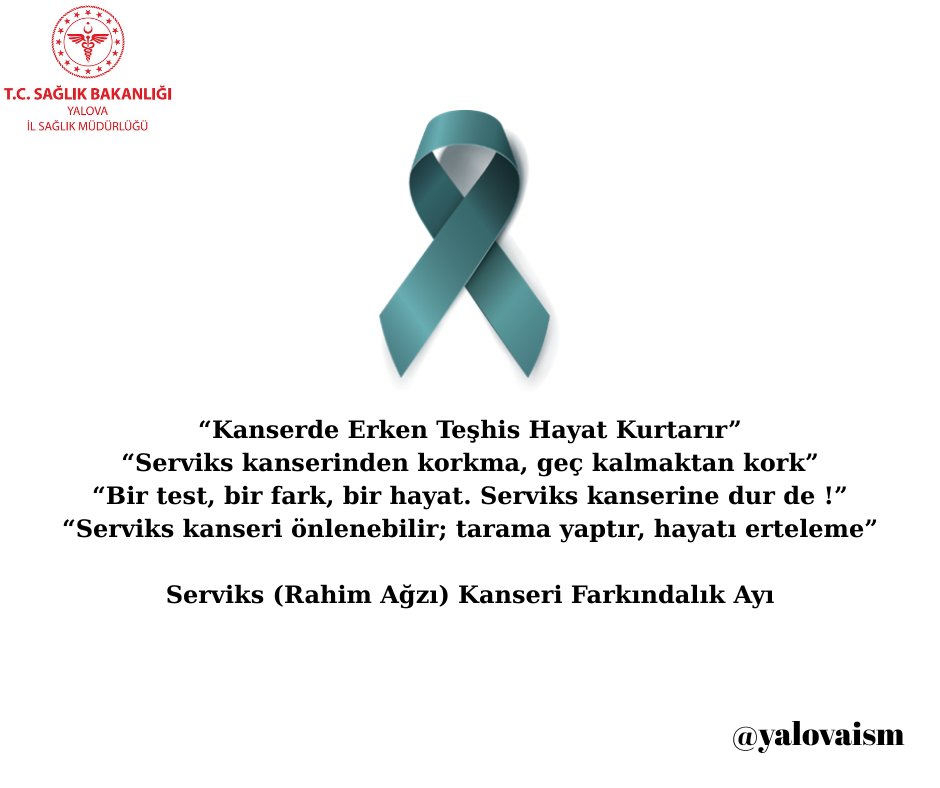 Yalova İl Sağlık Müdürlüğü’nden Serviks Kanseri Taraması Çağrısı