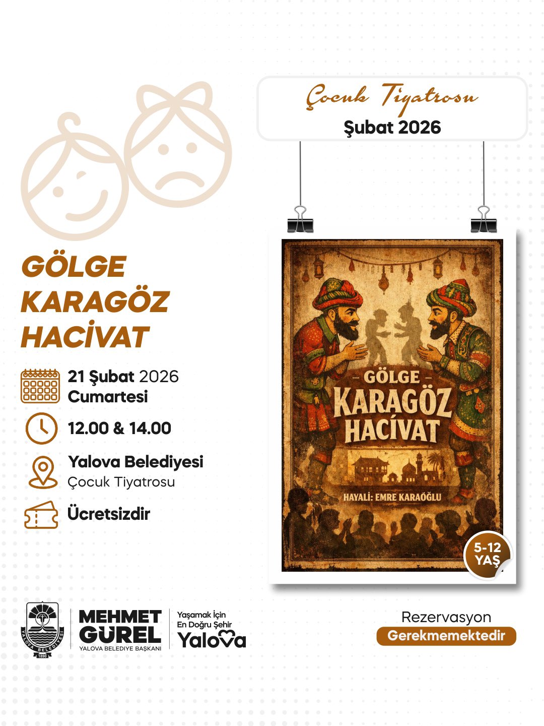Yalova’da Çocuklar İçin Hacivat Karagöz Gösterisi