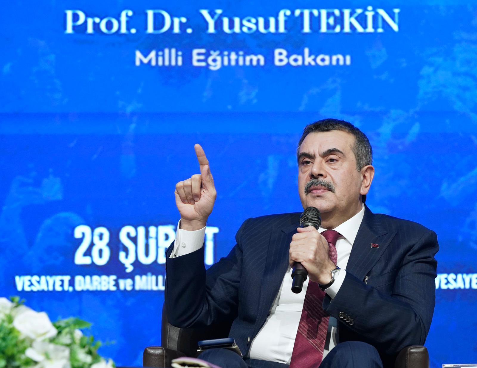 Bakan Tekin: 28 Şubat Sadece Başörtüsü Mağduriyeti Değildir
