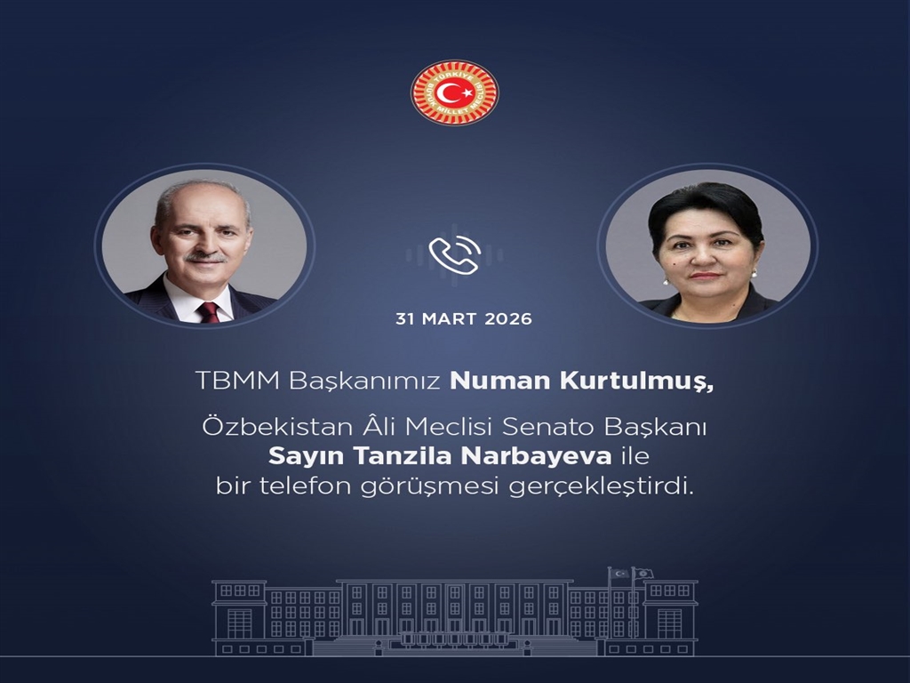 TBMM Başkanı Kurtulmuş, Özbekistanlı Mevkidaşı Narbayeva ile Görüştü