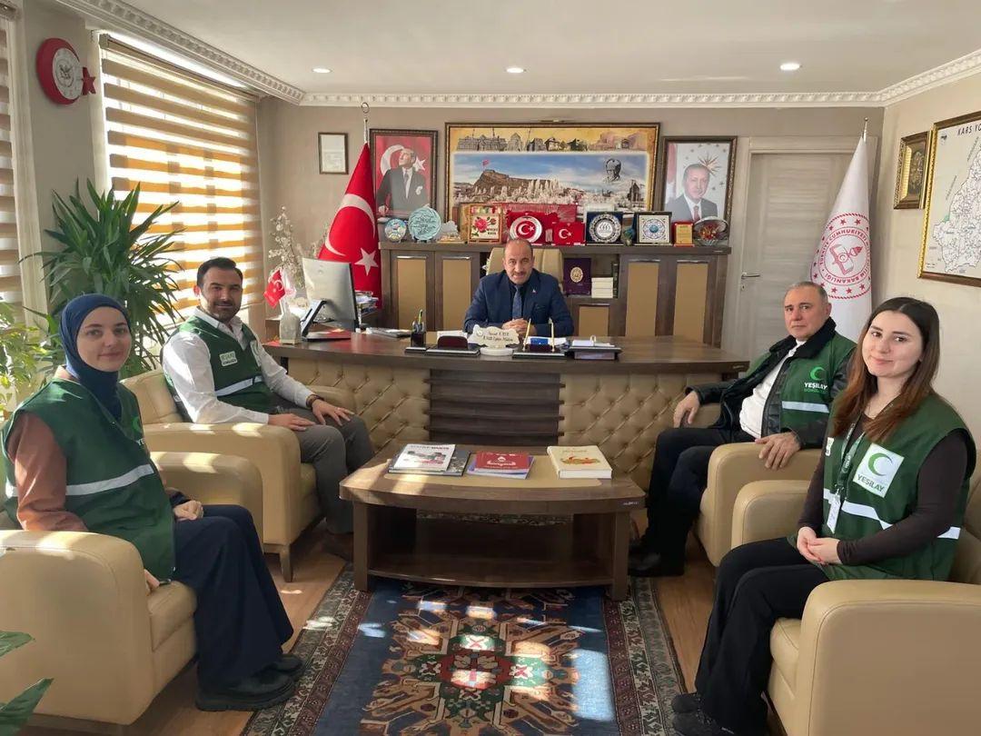 1–7 Mart Yeşilay Haftası’nda Anlamlı Ziyaret CEM DAŞDELEN- KARS /