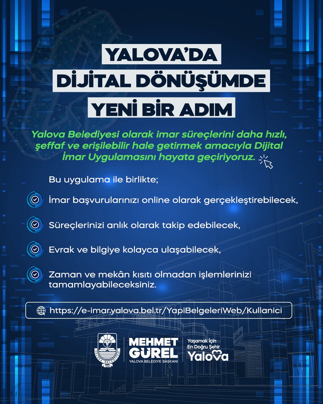 Yalova’da İmar Süreçlerinde Dijital Dönem Başladı