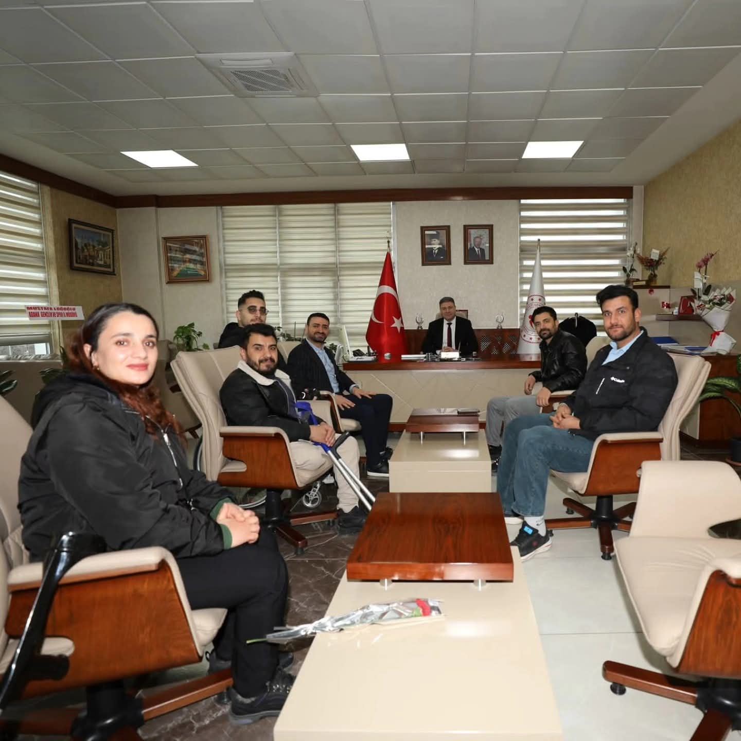 Van Bedensel Engelliler Spor Kulübü’nden İl Müdürü Mehmet Tosun’a Hayırlı Olsun Ziyareti
