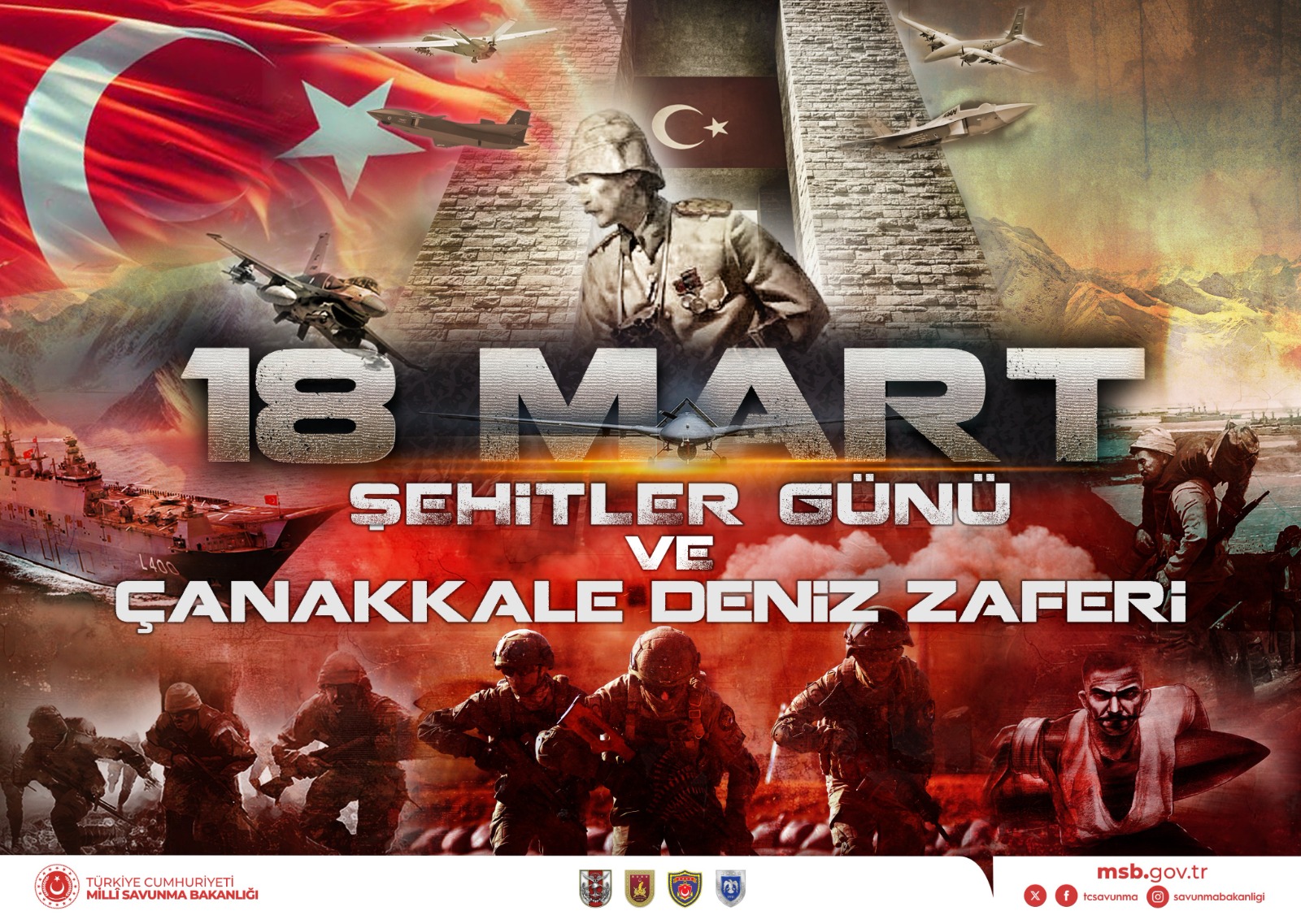 Milli Savunma Bakanlığı’ndan 18 Mart Mesajı: “Çanakkale Geçilmez”