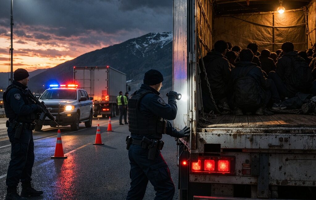 Çankırı’da TIR Operasyonunda 75 Düzensiz Göçmen Yakalandı