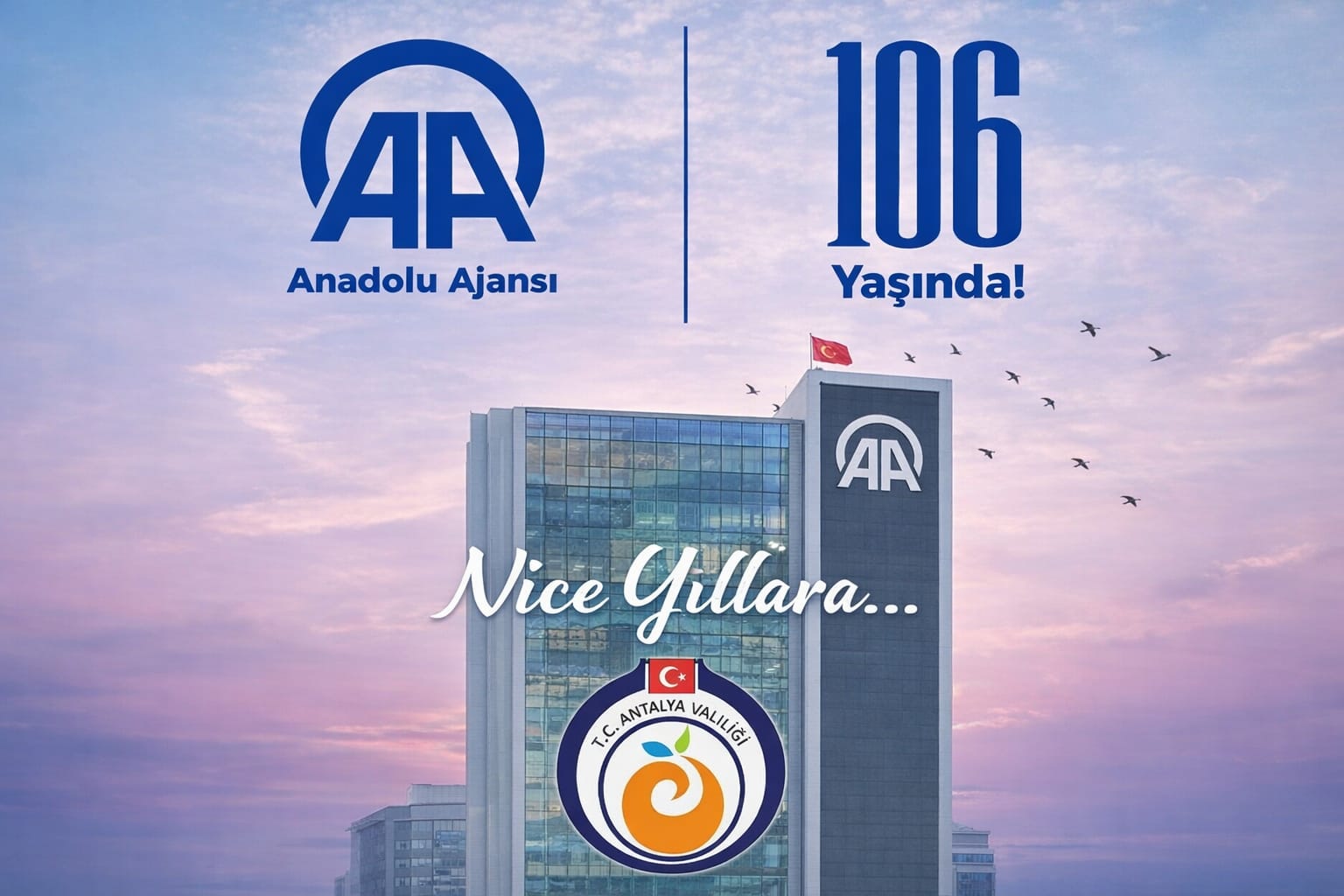 Antalya Valisi Hulusi Şahin’den Anadolu Ajansı’nın 106. Kuruluş Yıl Dönümü Mesajı