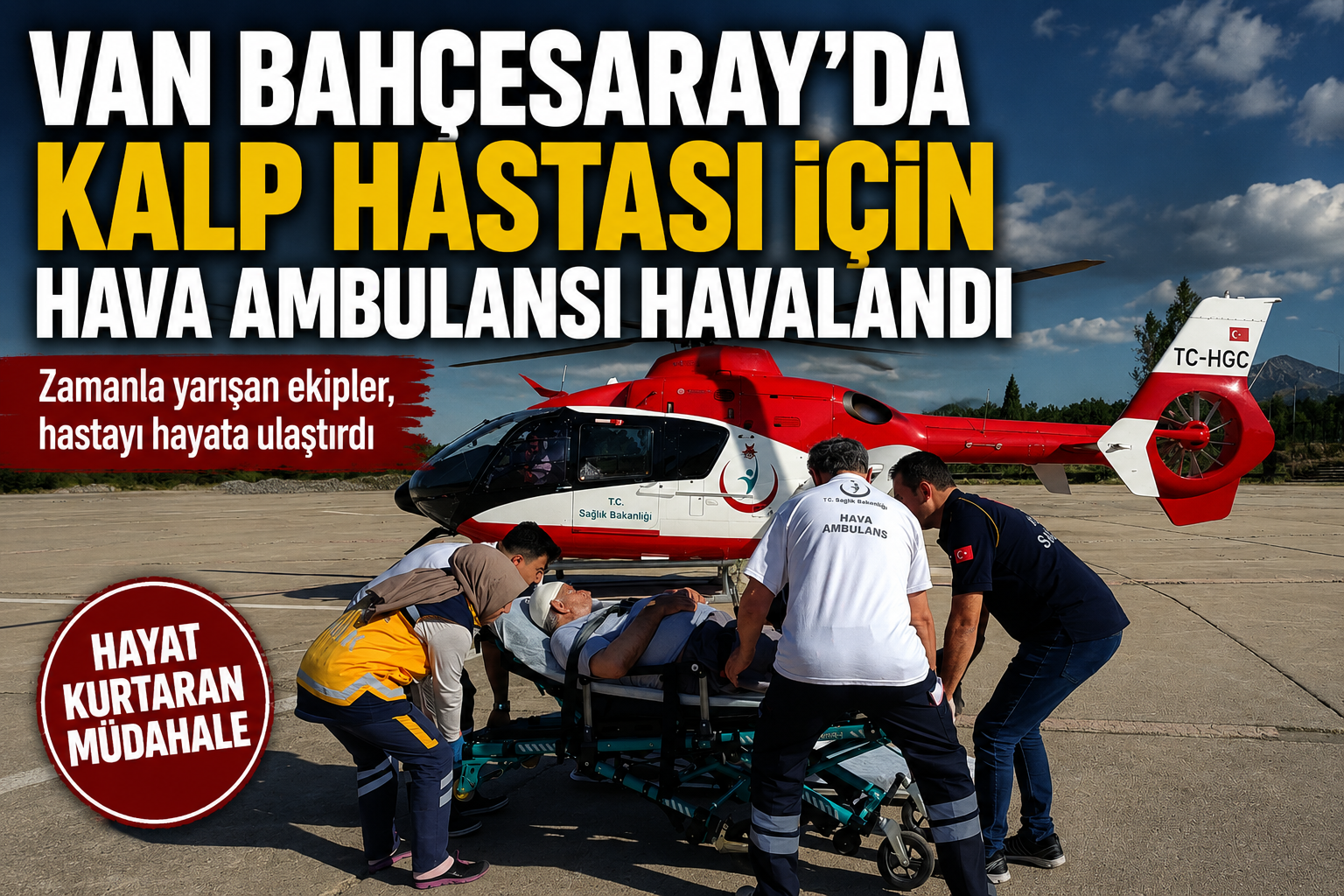 Van’ın Bahçesaray Devlet Hastanesi’nde tedavi