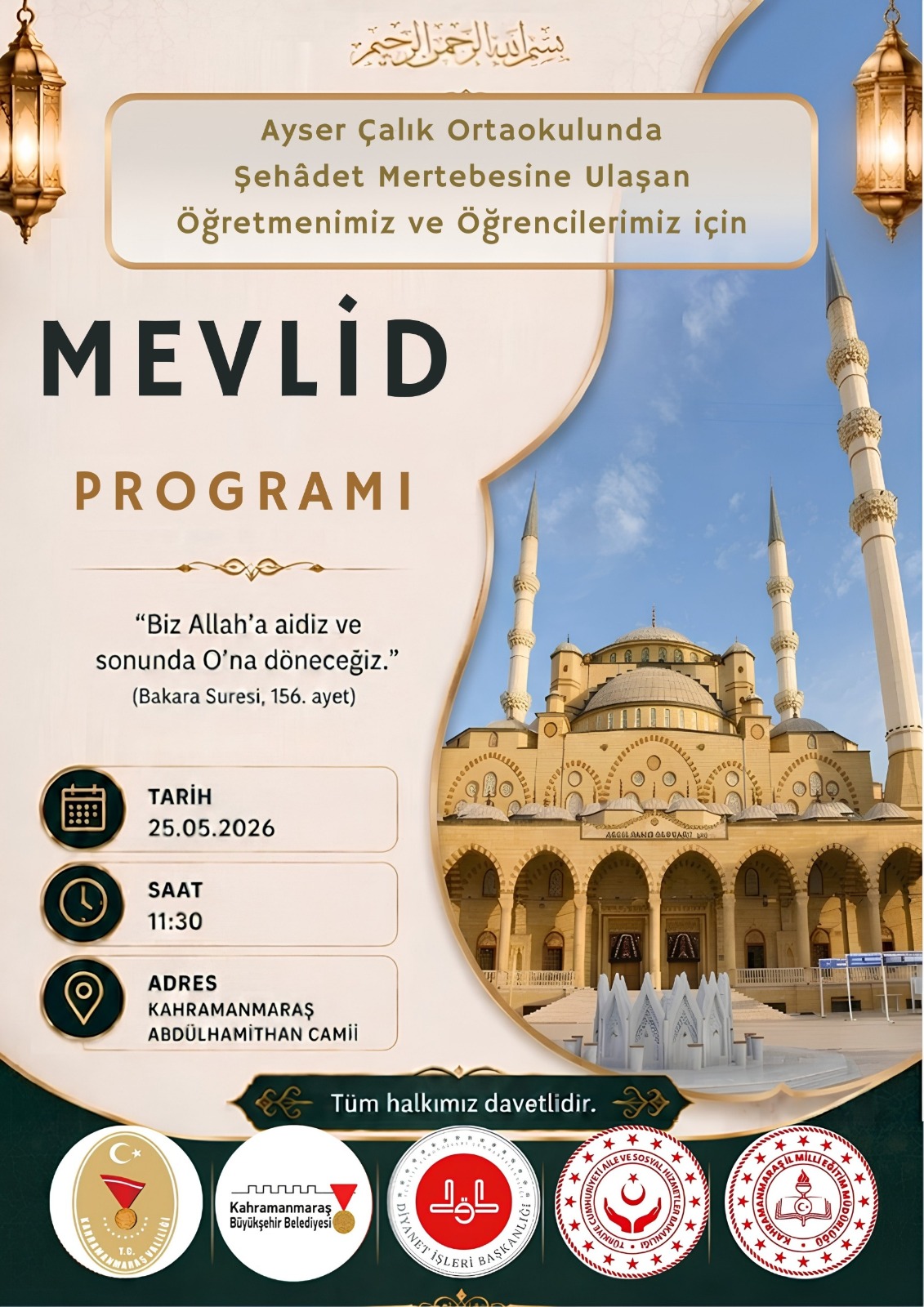 KAHRAMANMARAŞ / TEKHA Kahramanmaraş’ta, Ayser