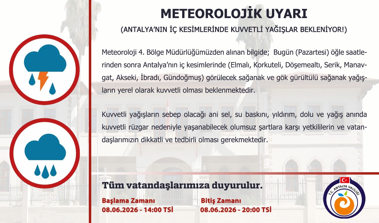 ANTALYA / TEKHA Meteoroloji 4.