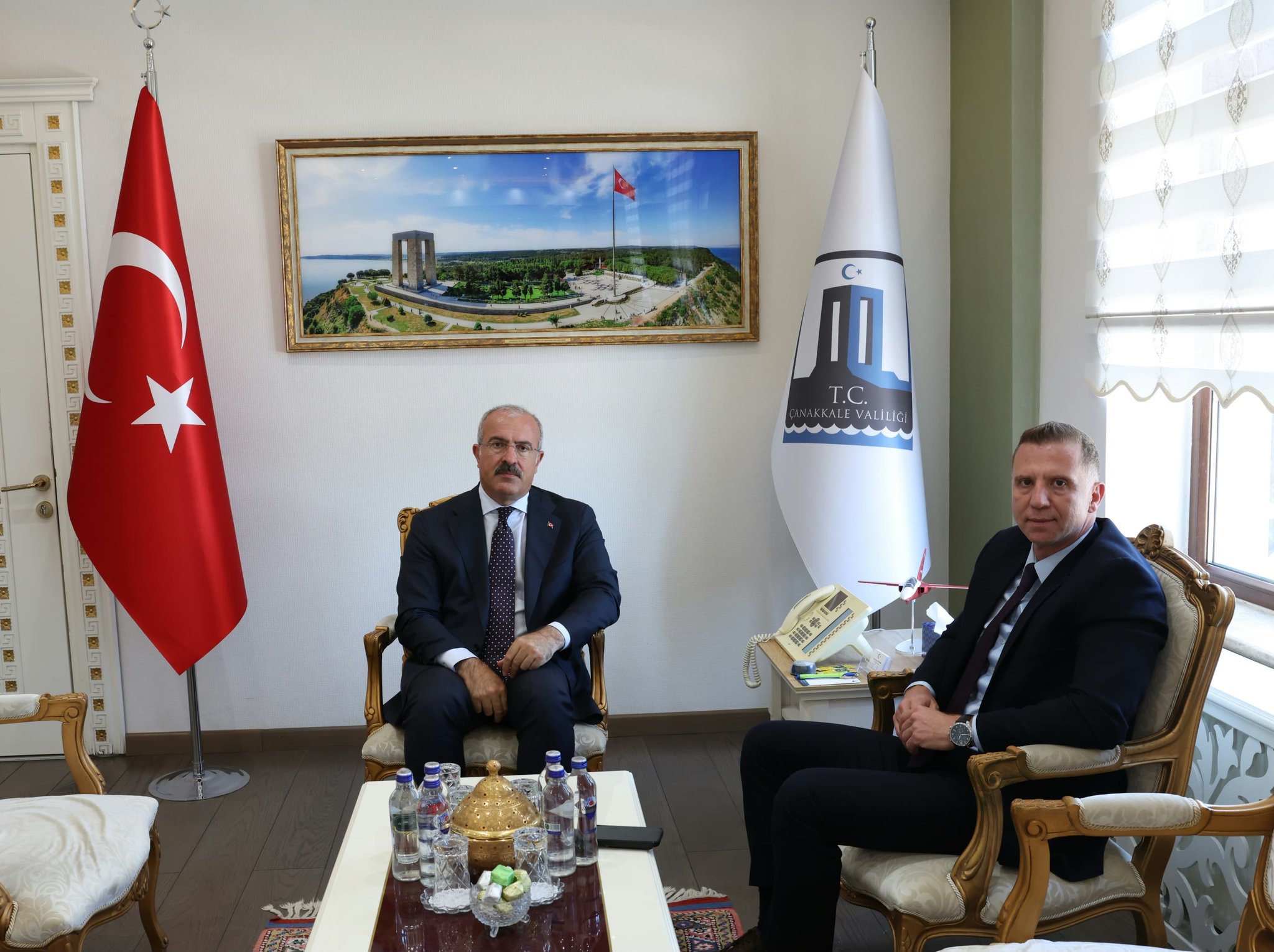 Çanakkale Cumhuriyet Başsavcısı Dr. Özkan Gürdoğan’dan Vali Toraman’a Veda Ziyareti