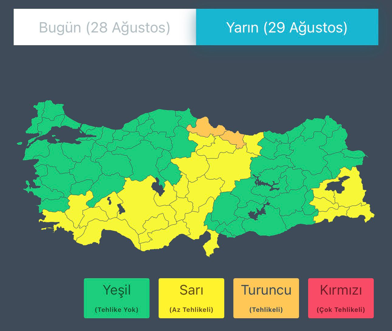 İçişleri Bakanlığı’ndan Çok Sayıda İl İçin Kuvvetli Sağanak Ve Fırtına Uyarısı