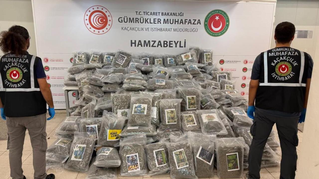 Hamzabeyli Sınır Kapısı’nda 287 Kilo Esrar Ele Geçirildi