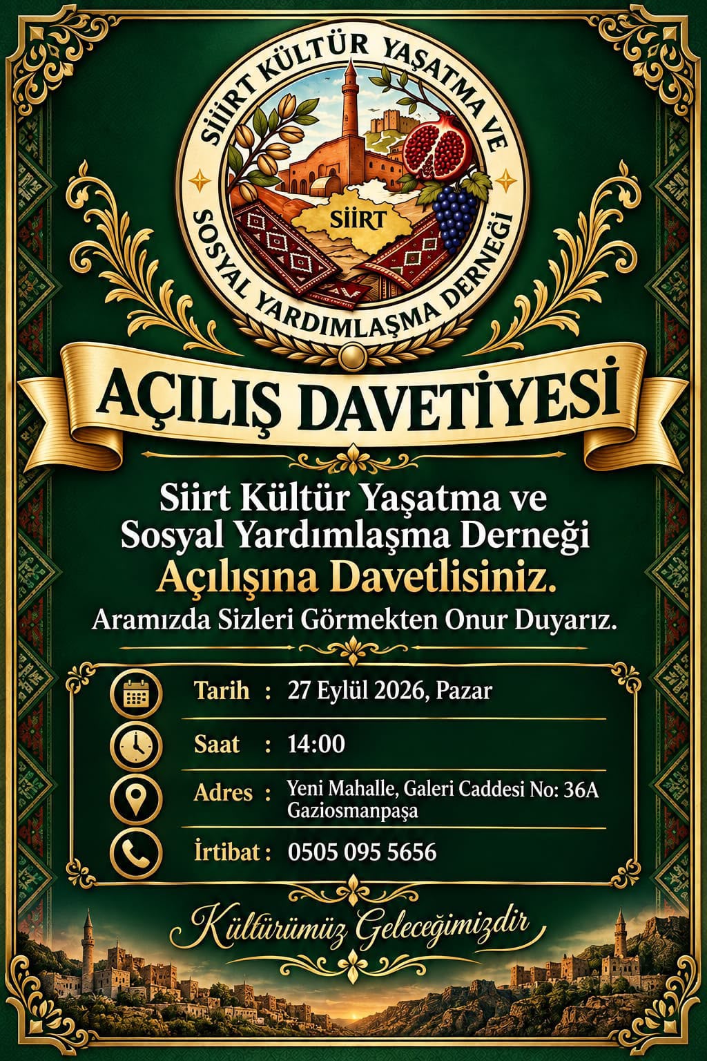 İstanbul Gaziosmanpaşa’da Siirtlileri Buluşturacak Yeni Dernek Açılıyor