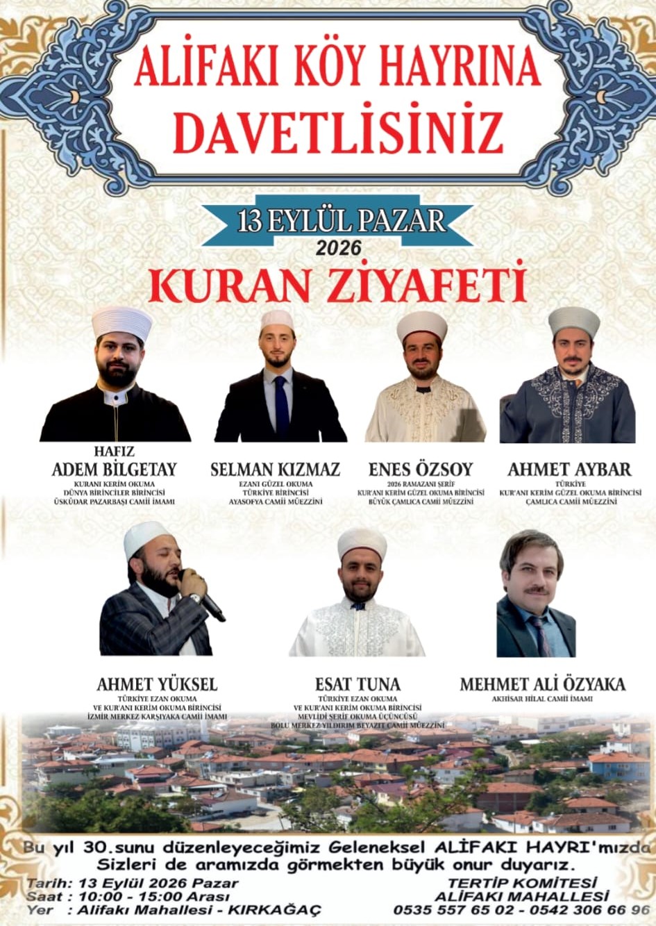 Kırkağaç Ali Fakı’da Bu Pazar Köy Hayrı Ve Kur’anı Kerim Ziyafeti Yapılacak