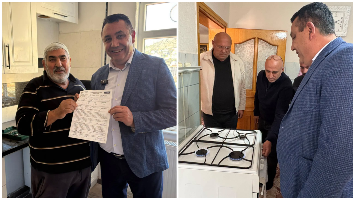 GÜMÜŞHANE / TEKHA Gümüşhane Belediyesi, sobayla ısınan ailelerin konutlarında yürütülen